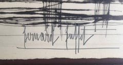 United Nations, Cityscape Etching by Bernard Buffet