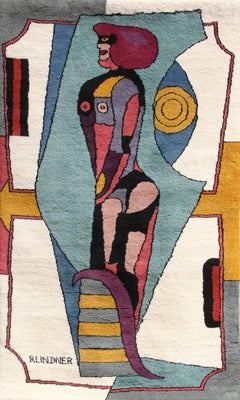 Untitled (Standing Woman), Large Rug Tapestry