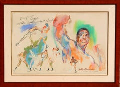 Dick Tiger, pintura de boxeo de Leroy Neiman 1967