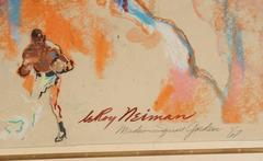 Dick Tiger, peinture de boxe de Leroy Neiman 1967