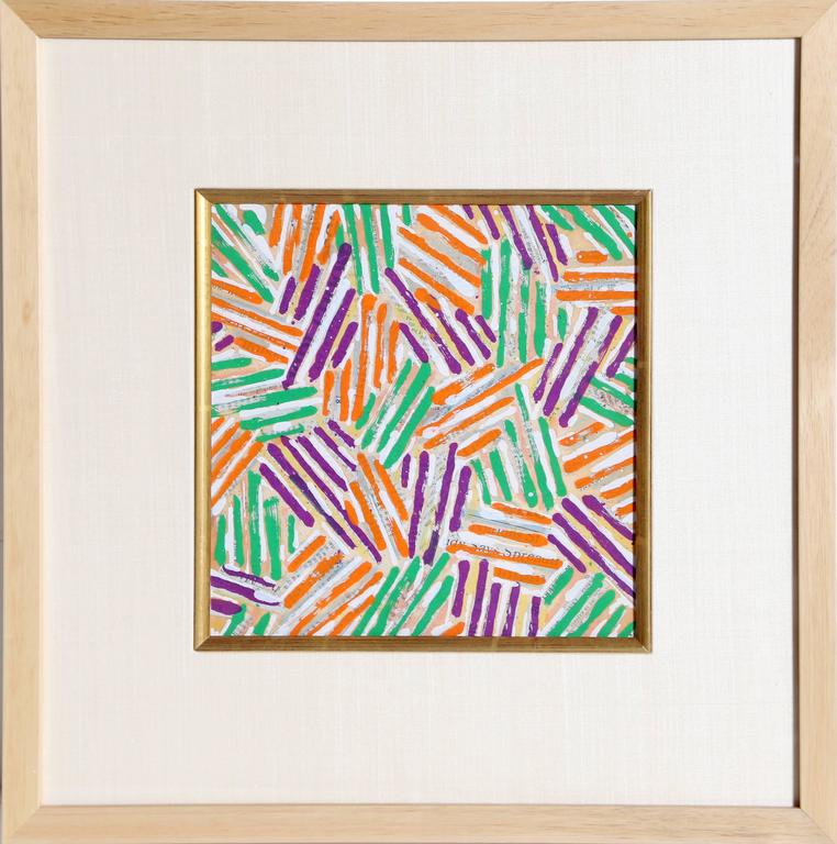 Jasper Johns Crosshatch, Print at 1stdibs