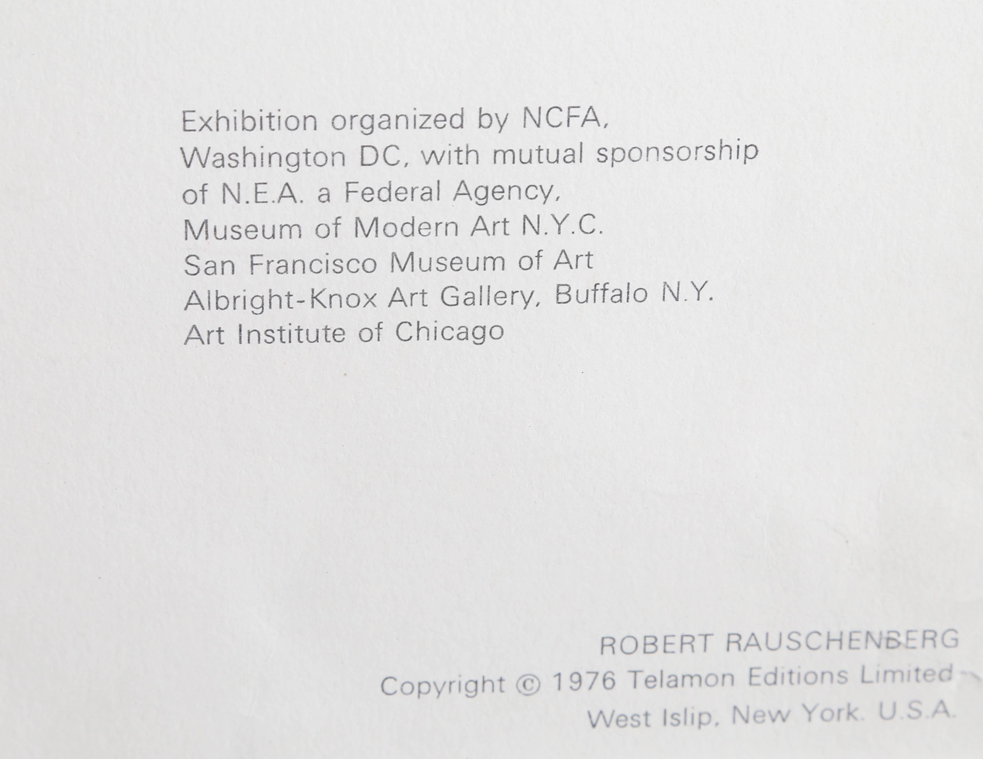 Offset-Lithographieplakat von Rauschenberg am Art Institute of Chicago – Print von (After) Robert Rauschenberg