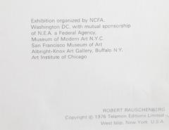 Art Institute of Chicago Exhibition, Pop Art Offset Poster after Rauschenberg