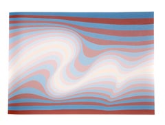 Big Sur, OP Art Silkscreen by Roy Ahlgren