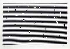 V from Double Metamorphosis Series, Large Silkscreen by Yaacov Agam