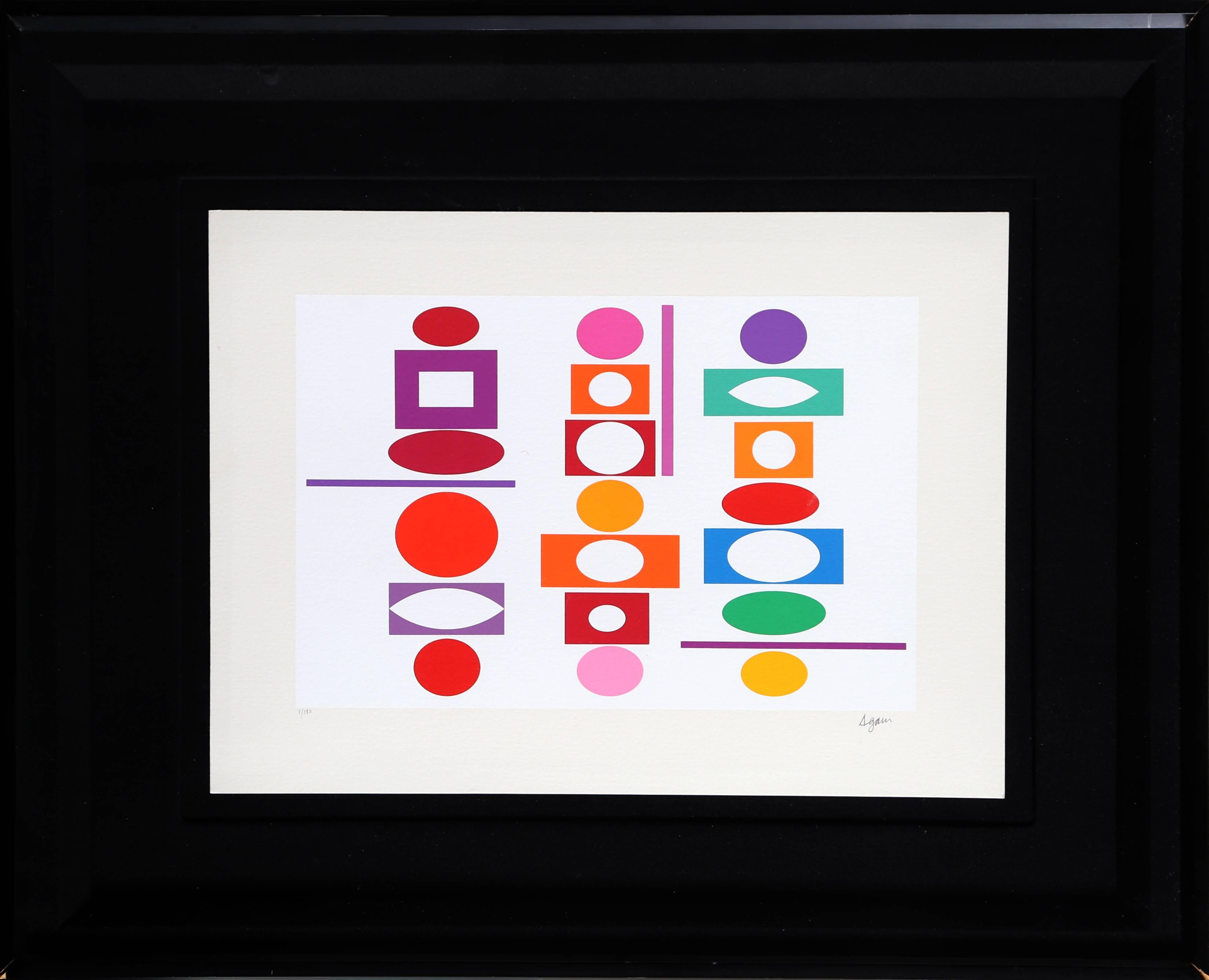 Yaacov Agam Abstract Print - Metamorphosis III