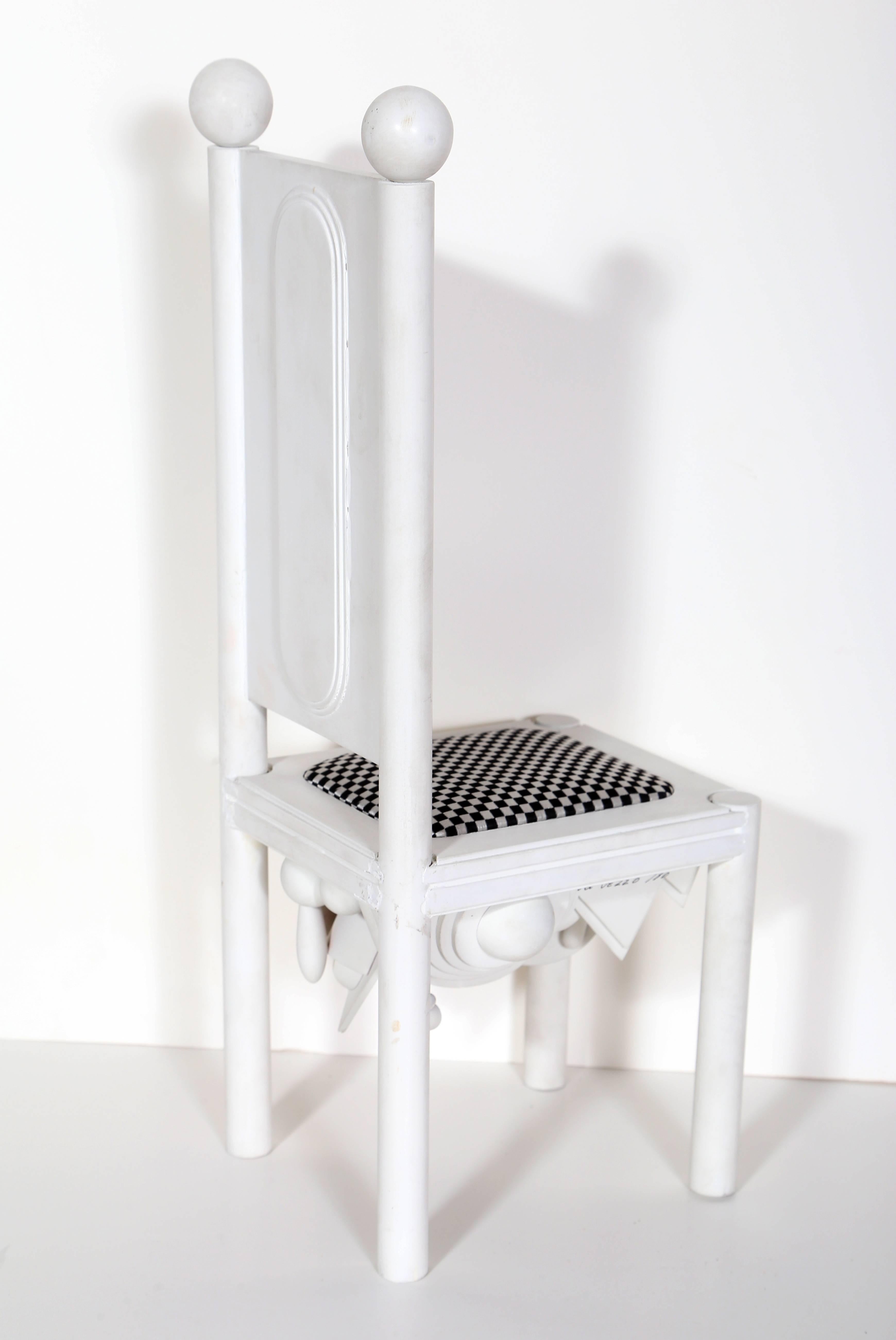 Chaise, sculpture de plateau de table moderniste de Lucio Del Pezzo en vente 6