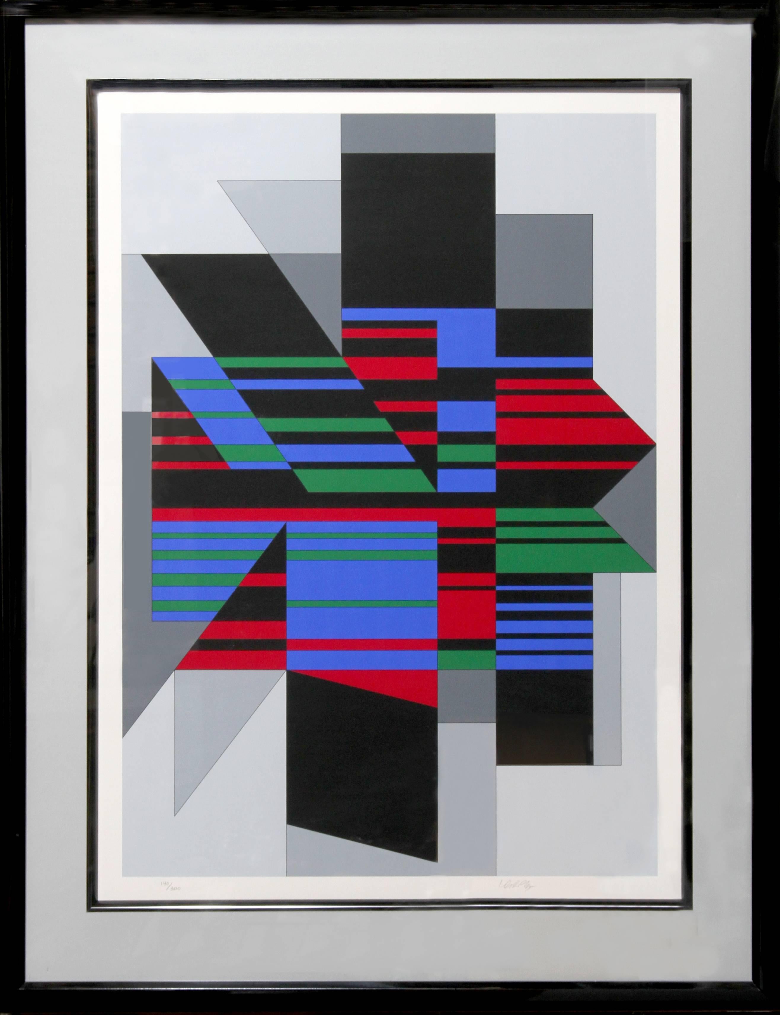 Victor Vasarely Abstract Print - Attika