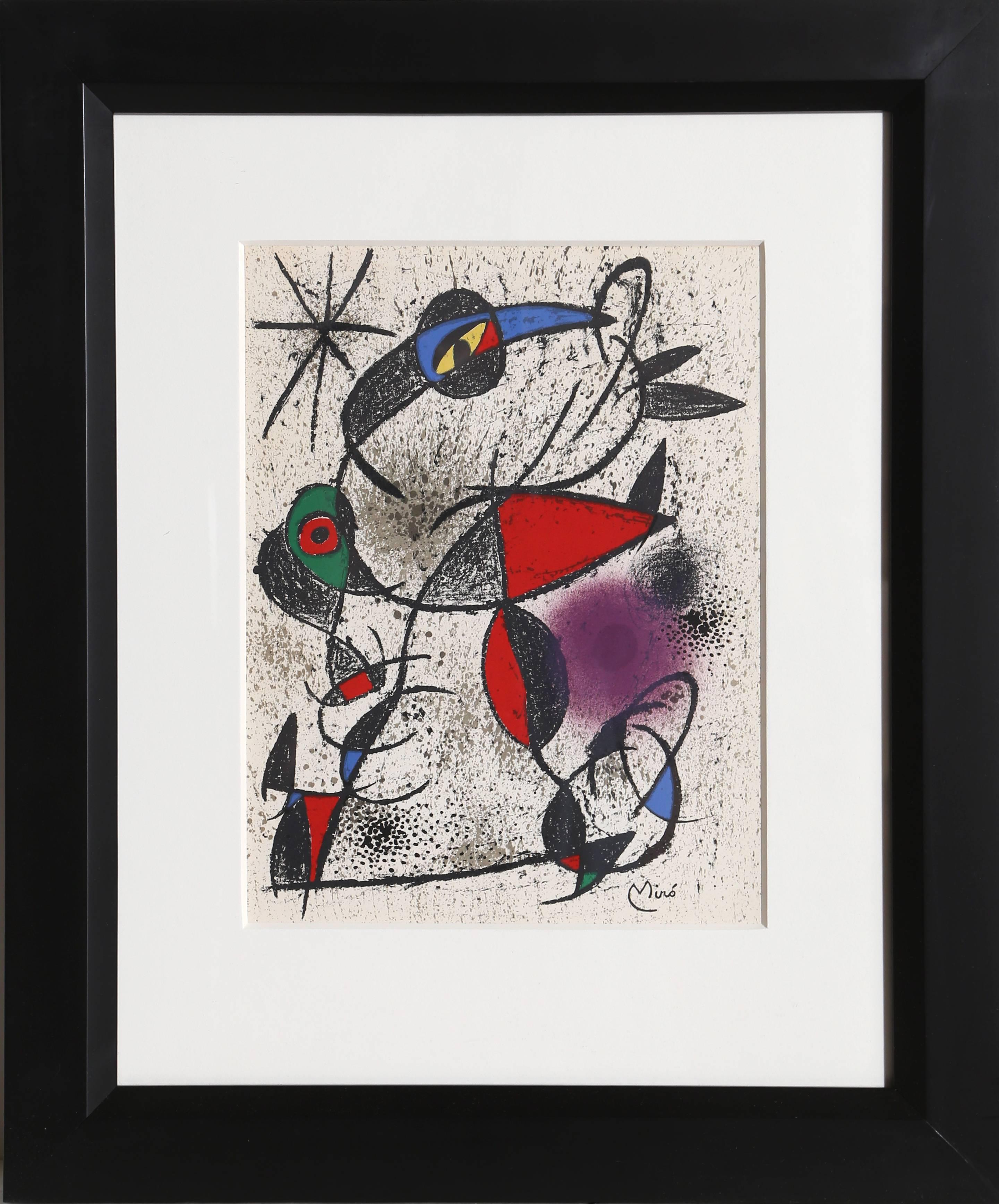 Jaillie du Calcaire from Souvenirs de Portraits d'Artistes by Joan Miro - Print by Joan Miró