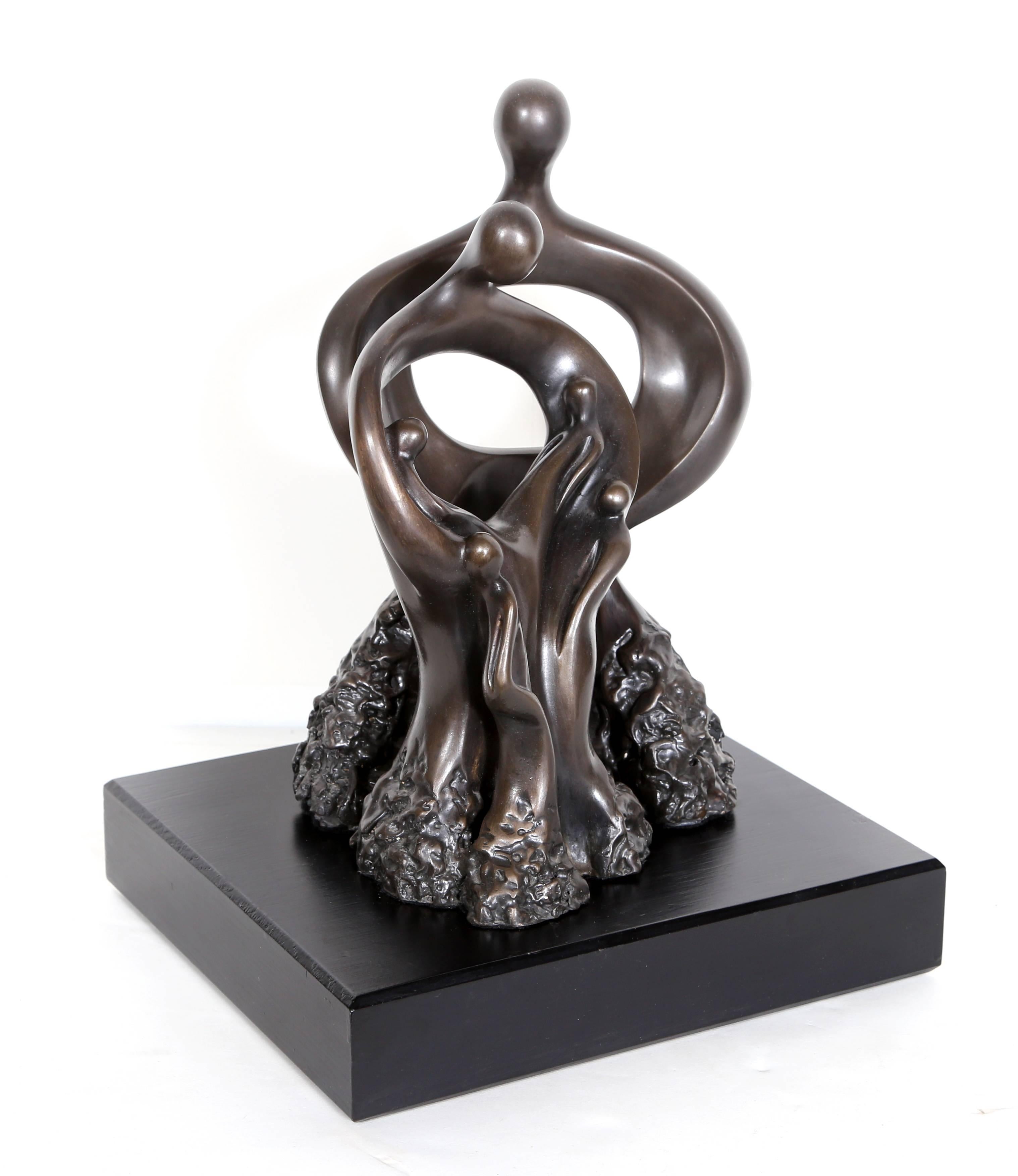 Family, Bronze Sculpture by Nili Carasso For Sale 7