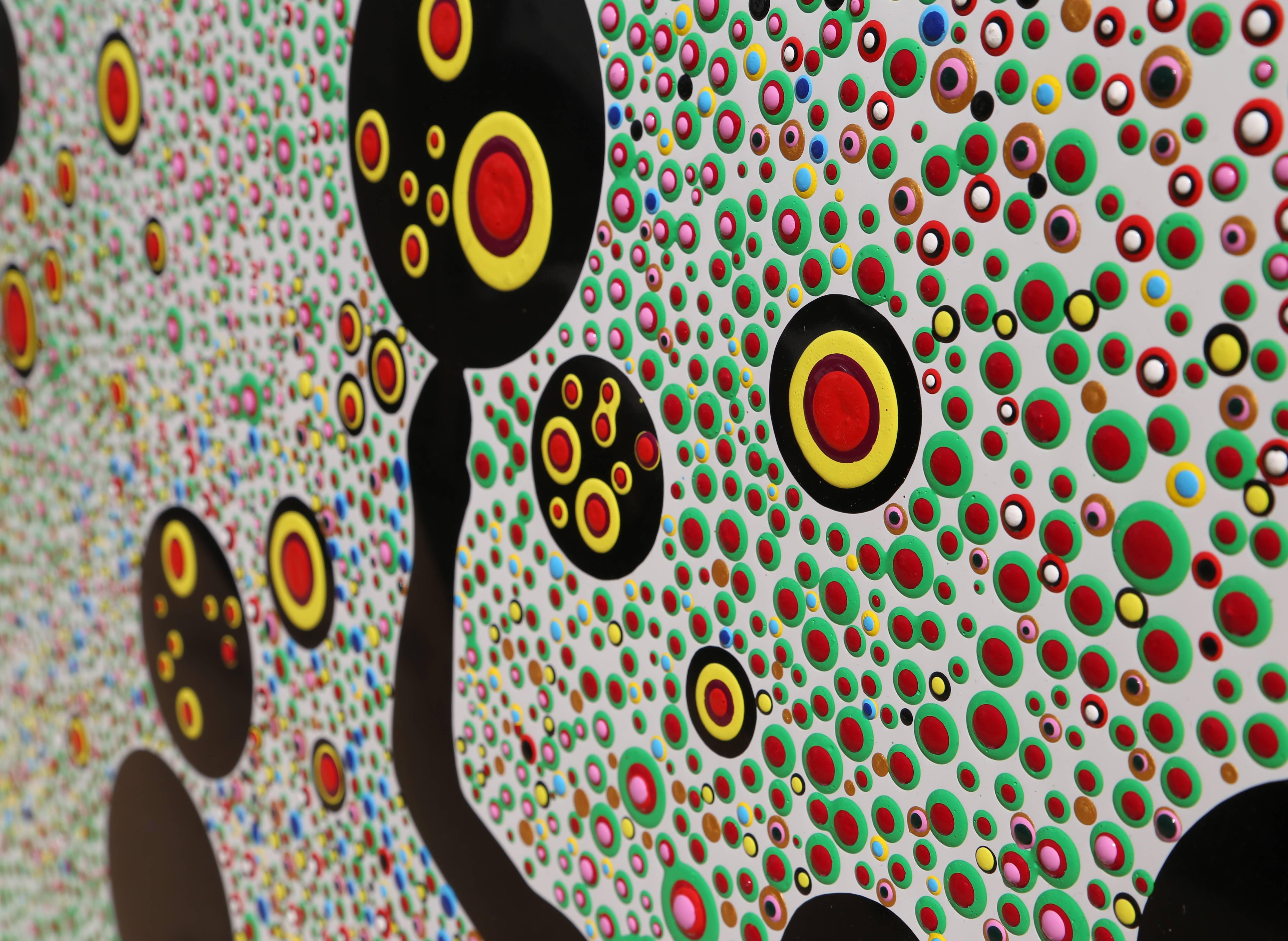 Utopia I, Pittura acrilica psichedelica di Veronica Montanino 2