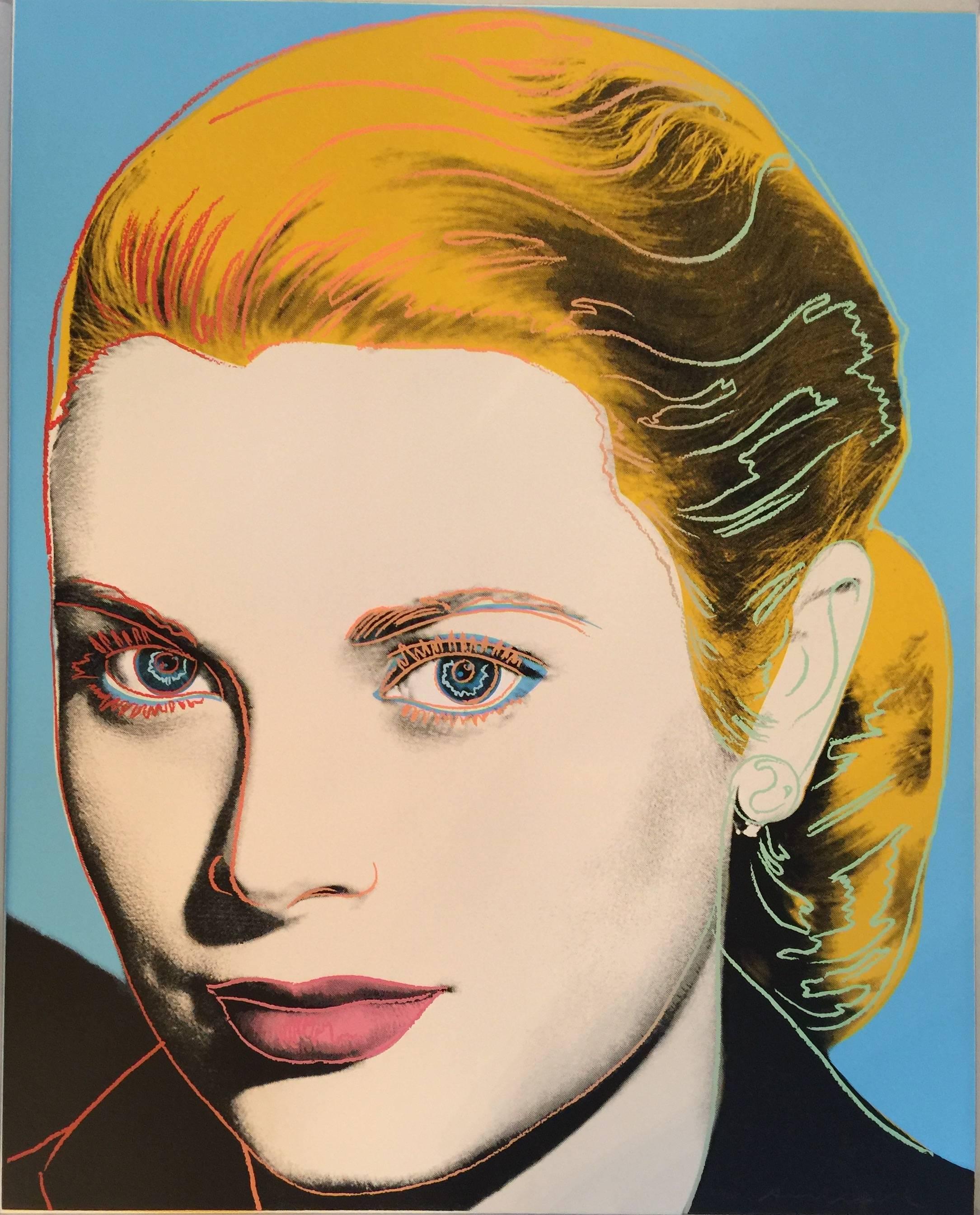 Andy Warhol Portrait Print - Grace Kelly 1984 F&S II.305