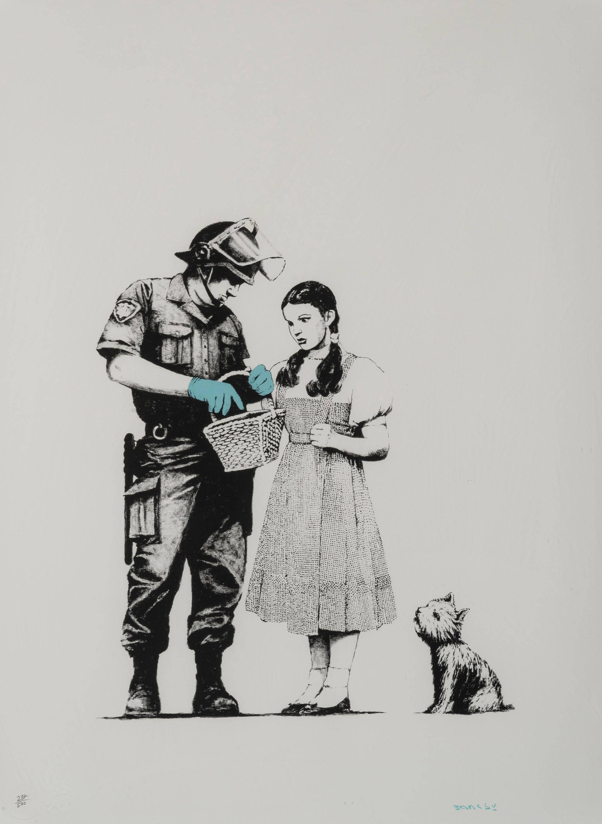 Banksy Portrait Print - Stop and Search 