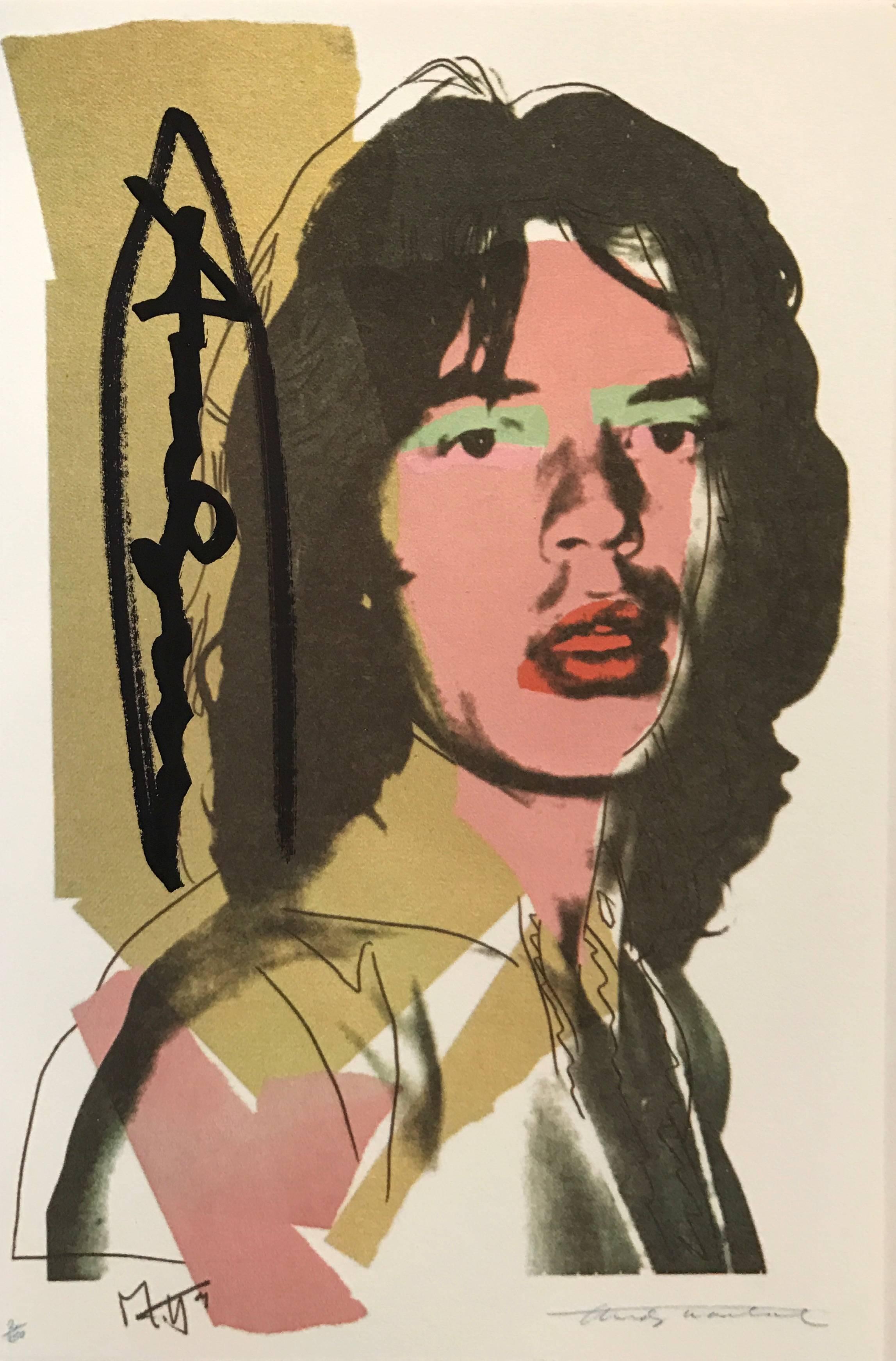 Unknown Portrait Print - Mick Jagger announcement