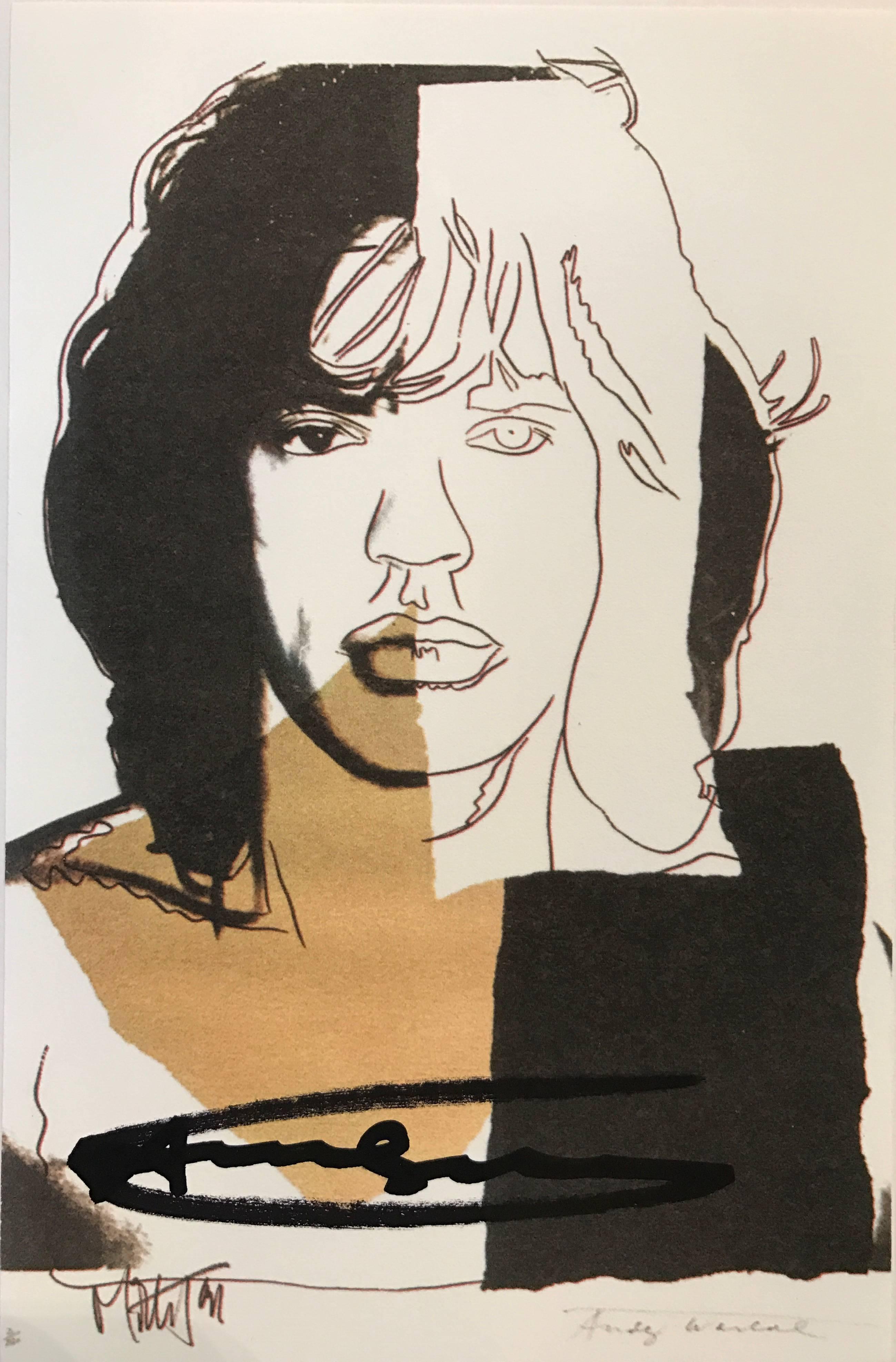 Mick Jagger 1975 - Print by (after) Andy Warhol