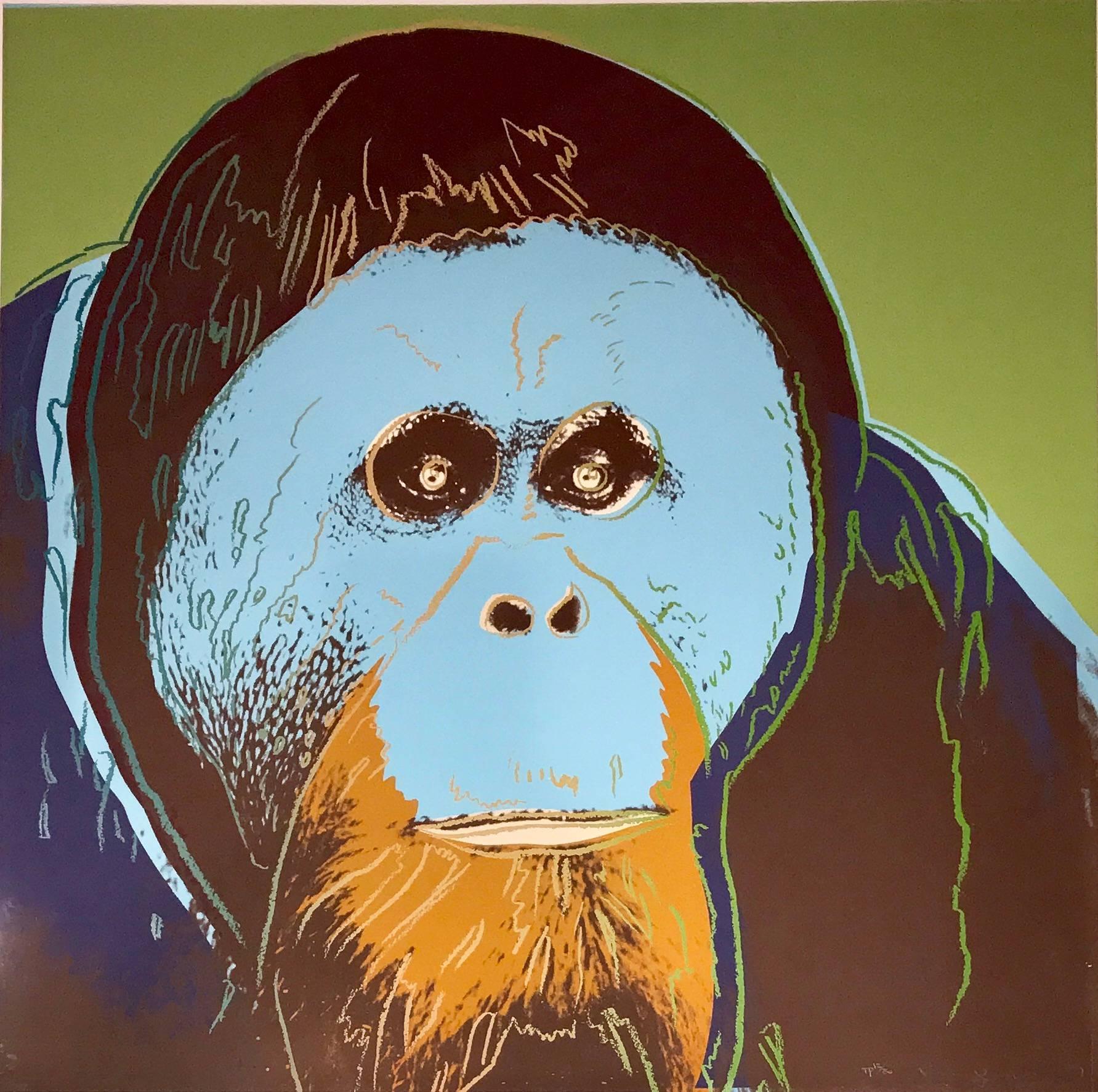 Andy Warhol Animal Print - Orangutan, Endangered Species F&S IIB. 299