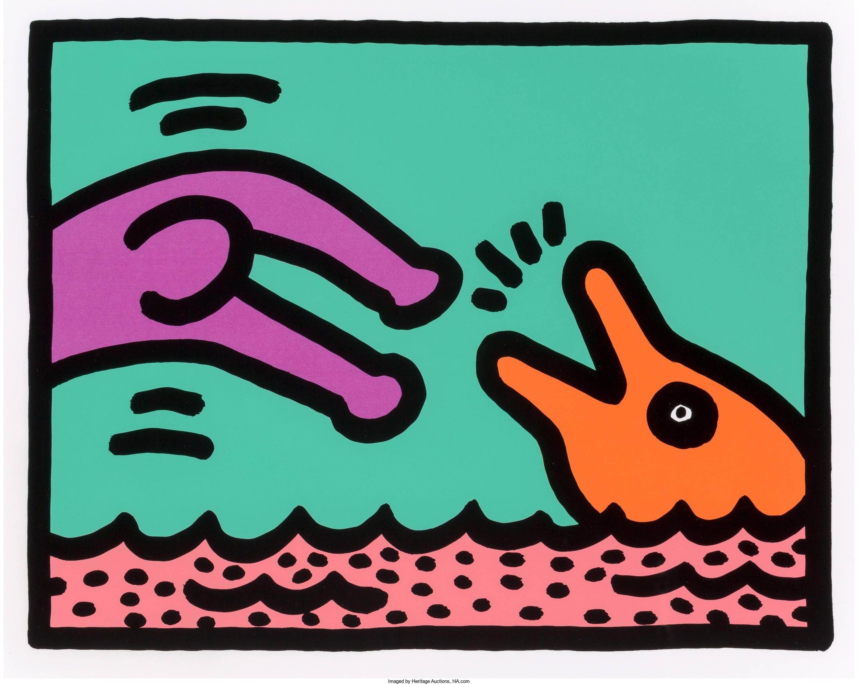 Keith Haring Animal Print - Pop Shop  V