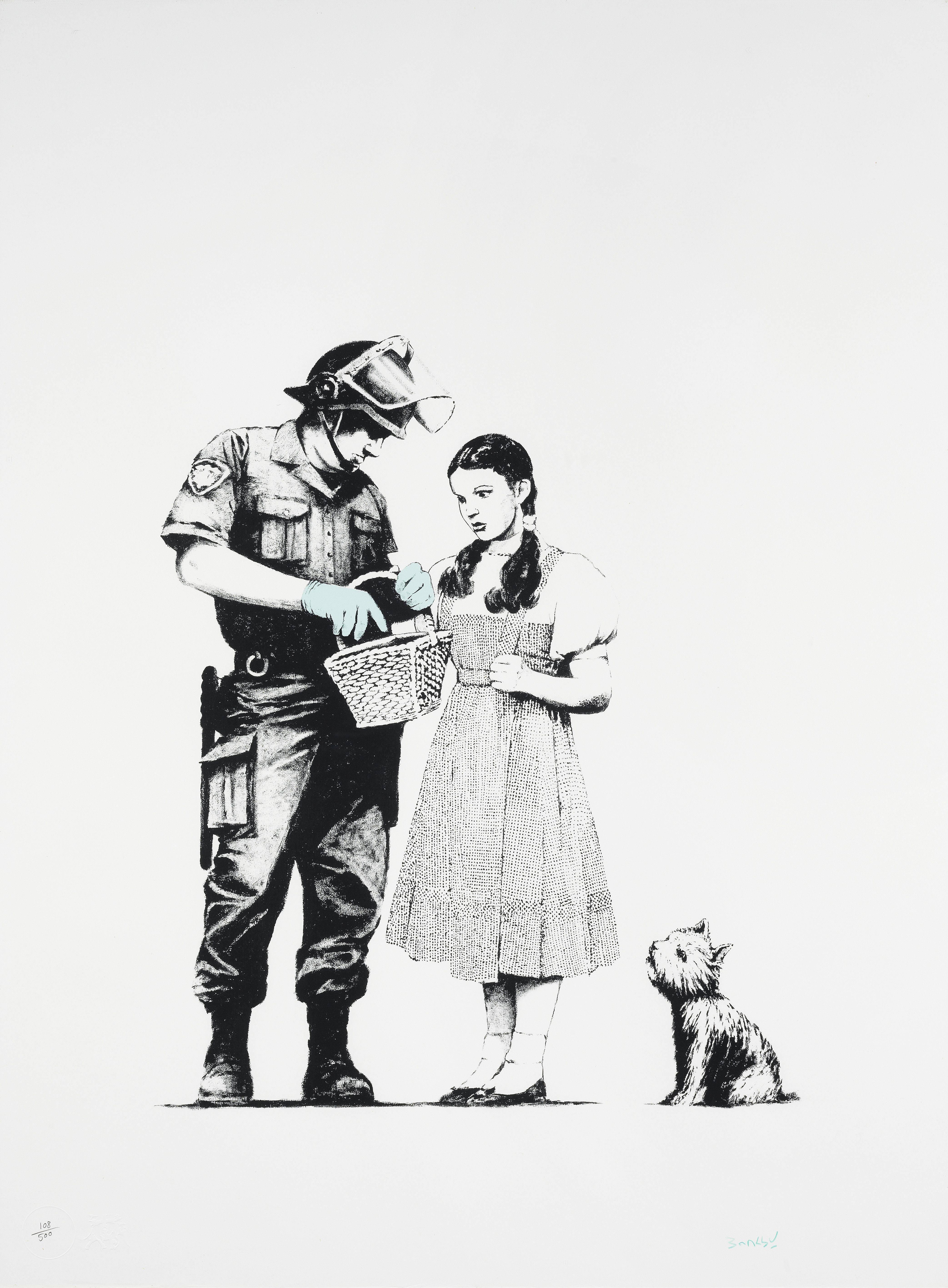 Banksy Portrait Print - Stop and Search