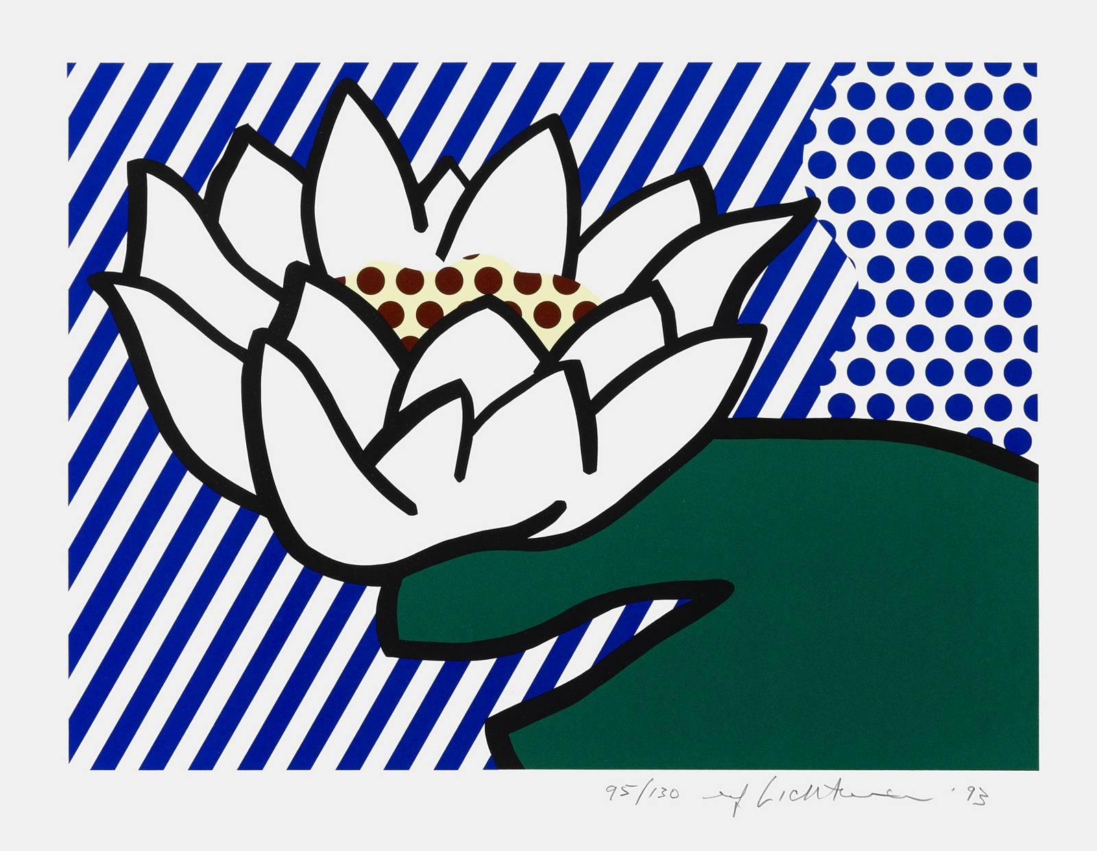 Roy Lichtenstein Still-Life Print - Water Lily