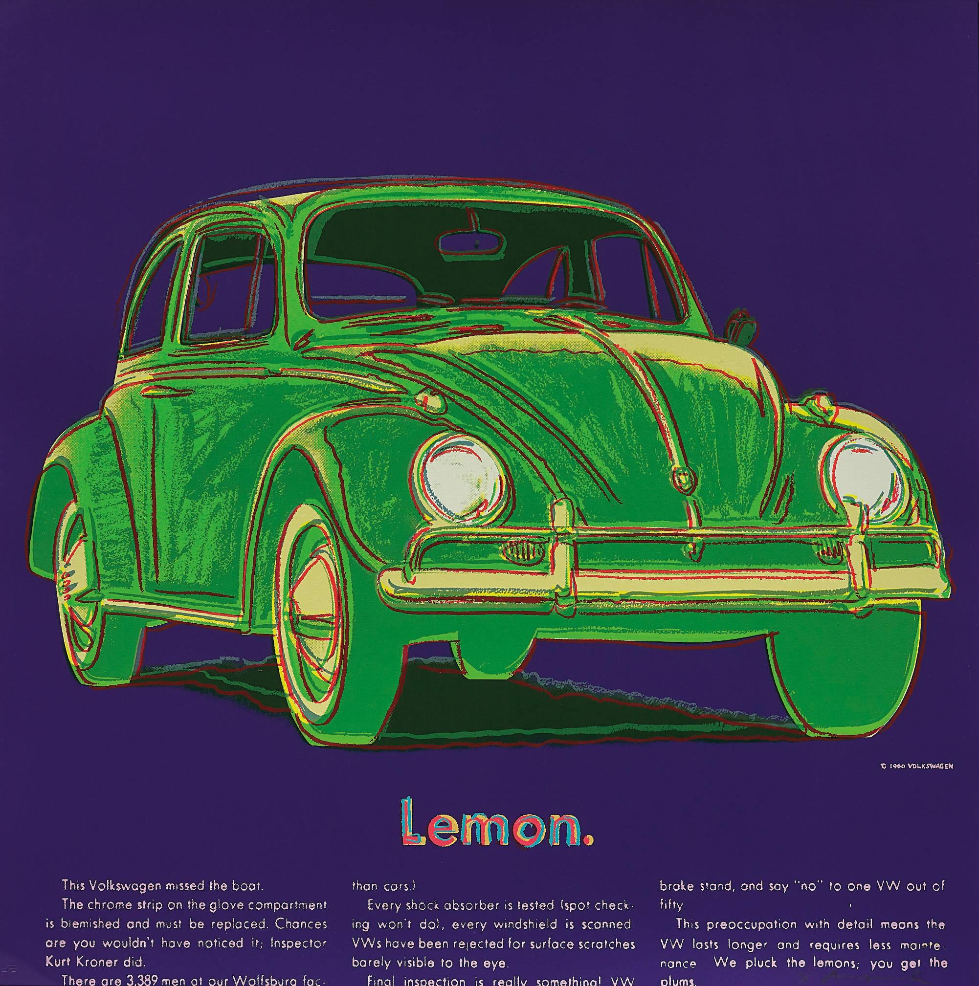 Andy Warhol Print - Volkswagen, from Ads