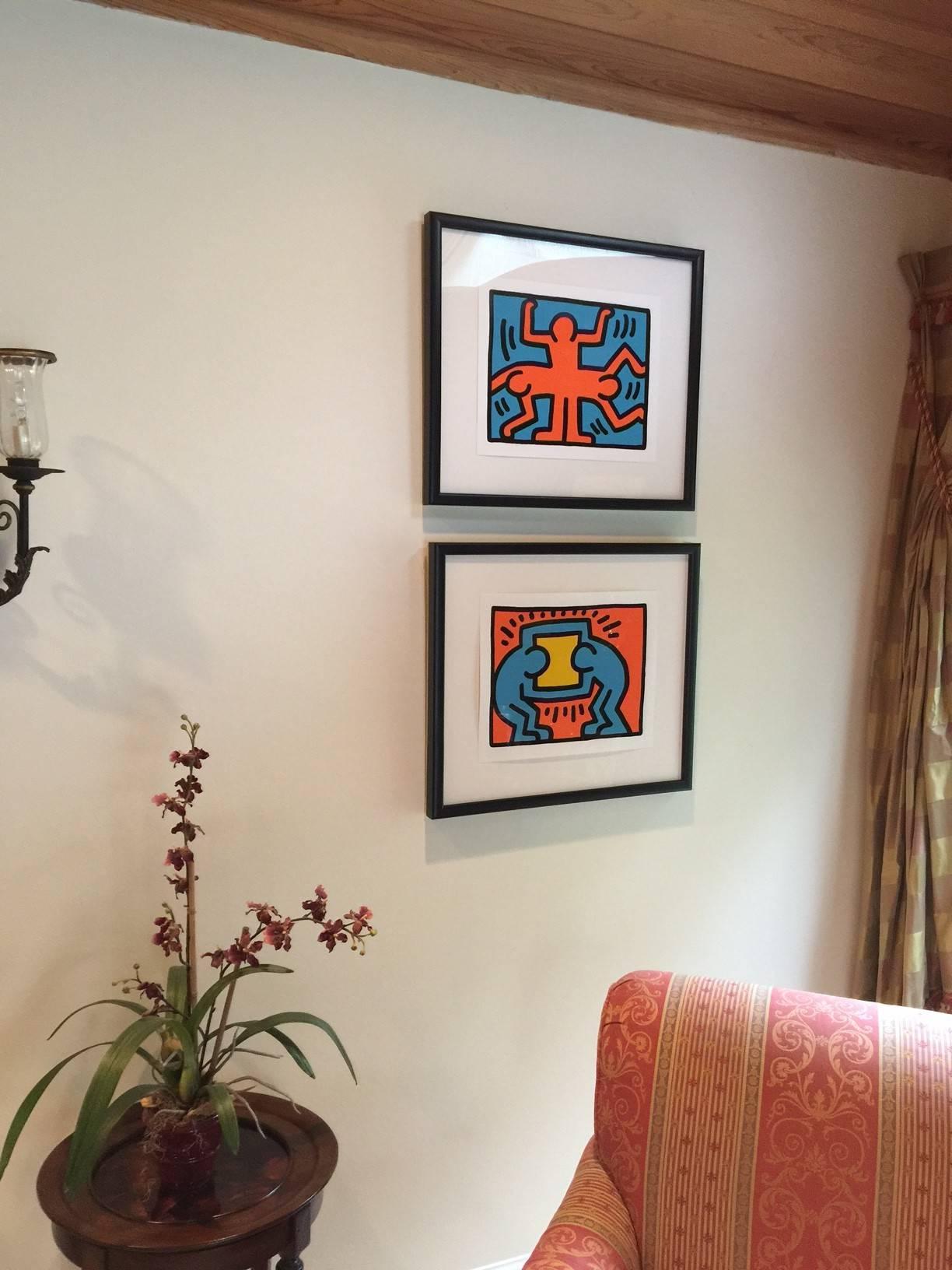 Pop Shop VI, 1989 Portfolio - White Figurative Print by Keith Haring