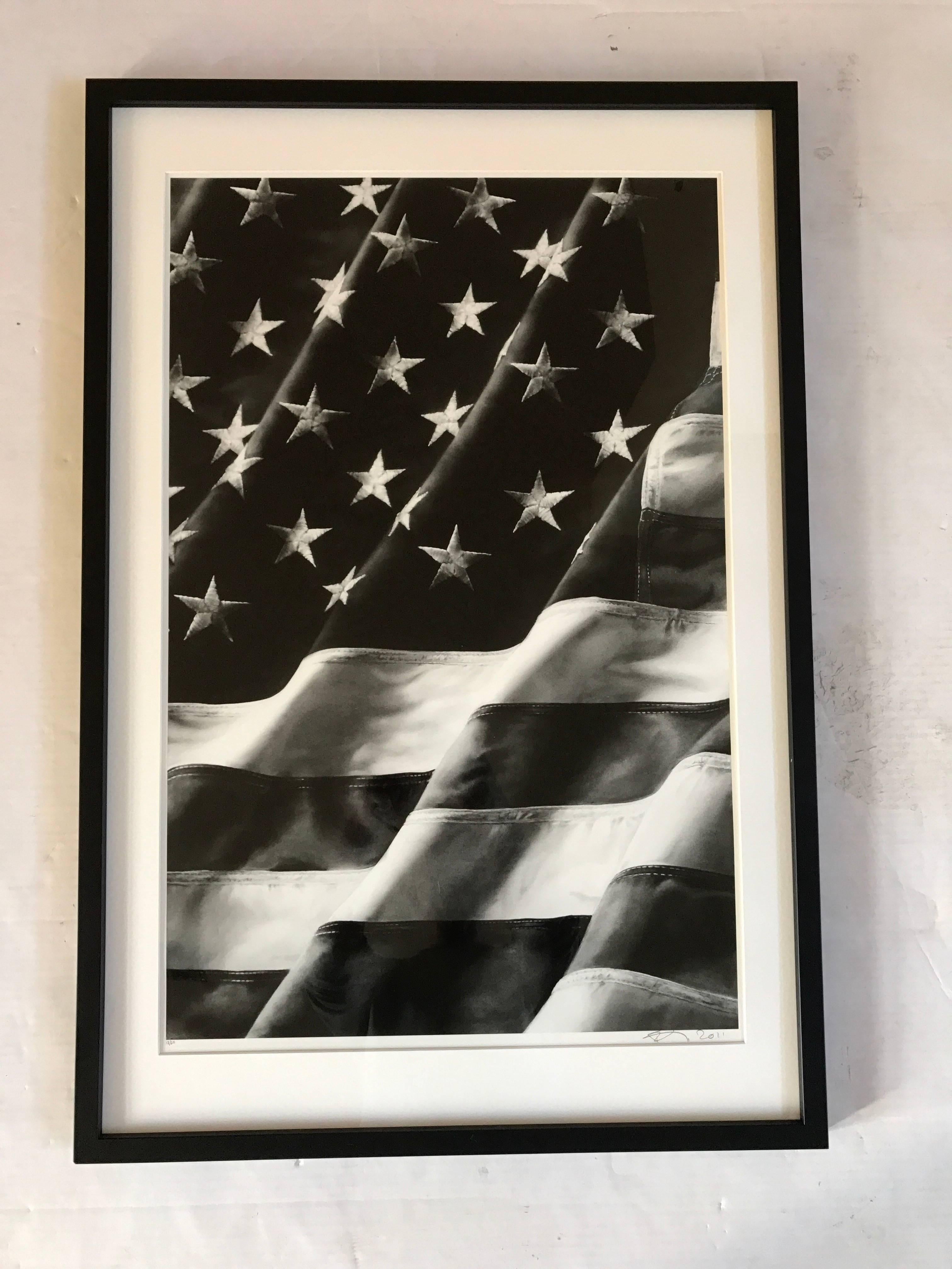 Old Glory, Left Side - Contemporary Print by Robert Longo