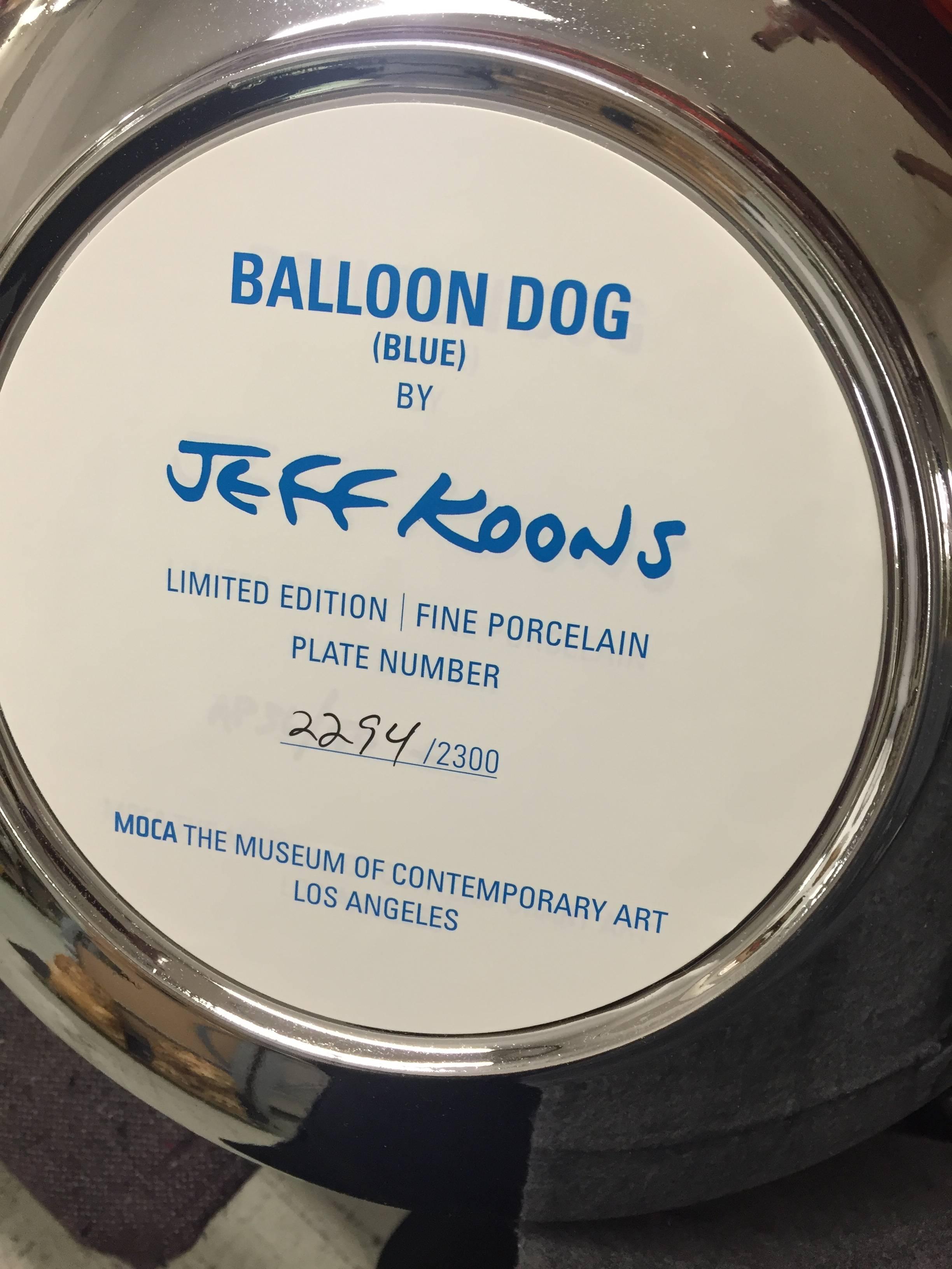 jeff koons blue balloon dog price