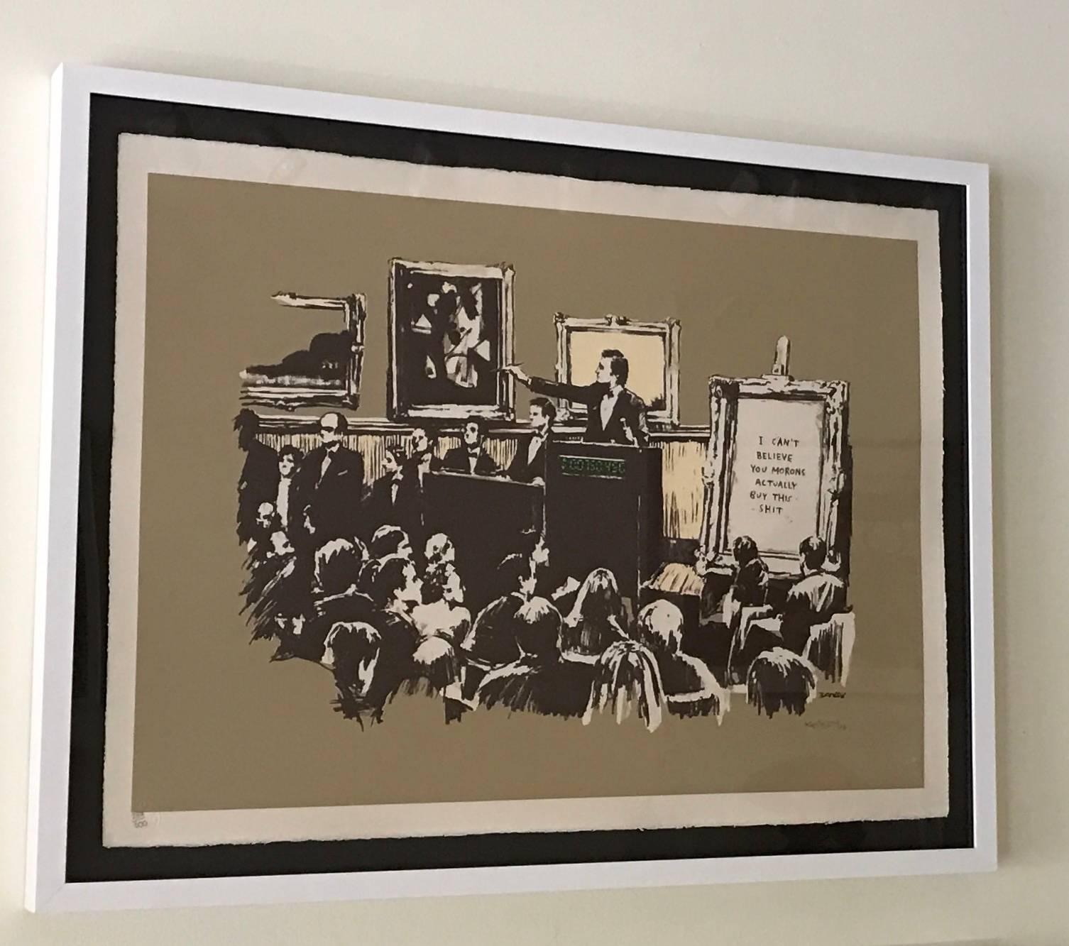 From the signed and numbered edition of 300. Printed and published by Pictures on Walls.  Accompanied by a certificate of authenticity issued by Pest Control Office.