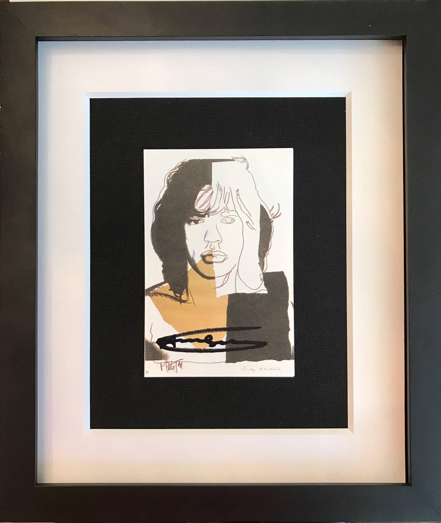 (after) Andy Warhol Portrait Print - Mick Jagger 1975