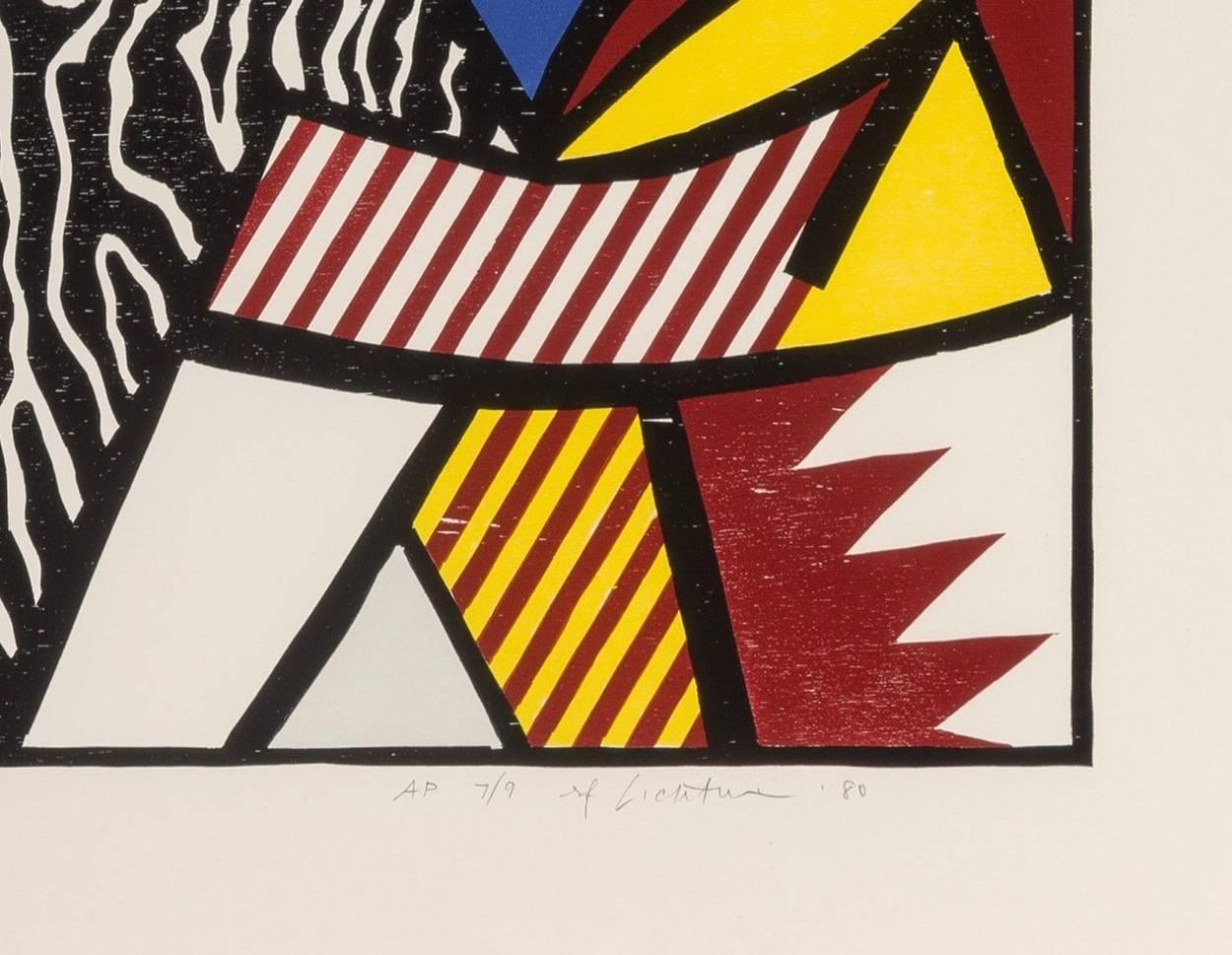 Head, from Expressionists Woodcuts - Print by Roy Lichtenstein