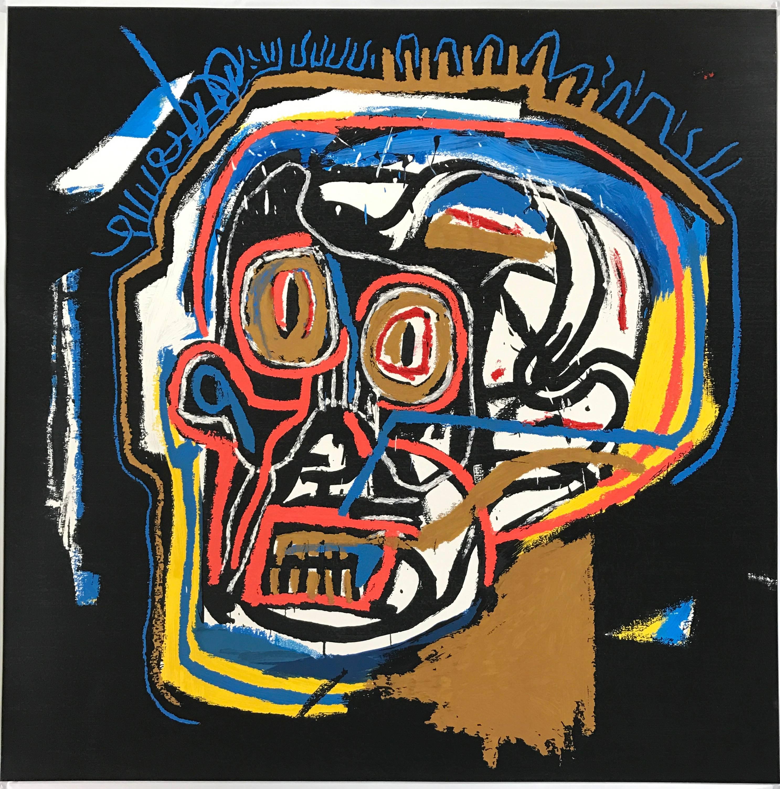 after Jean-Michel Basquiat Figurative Print - Head 