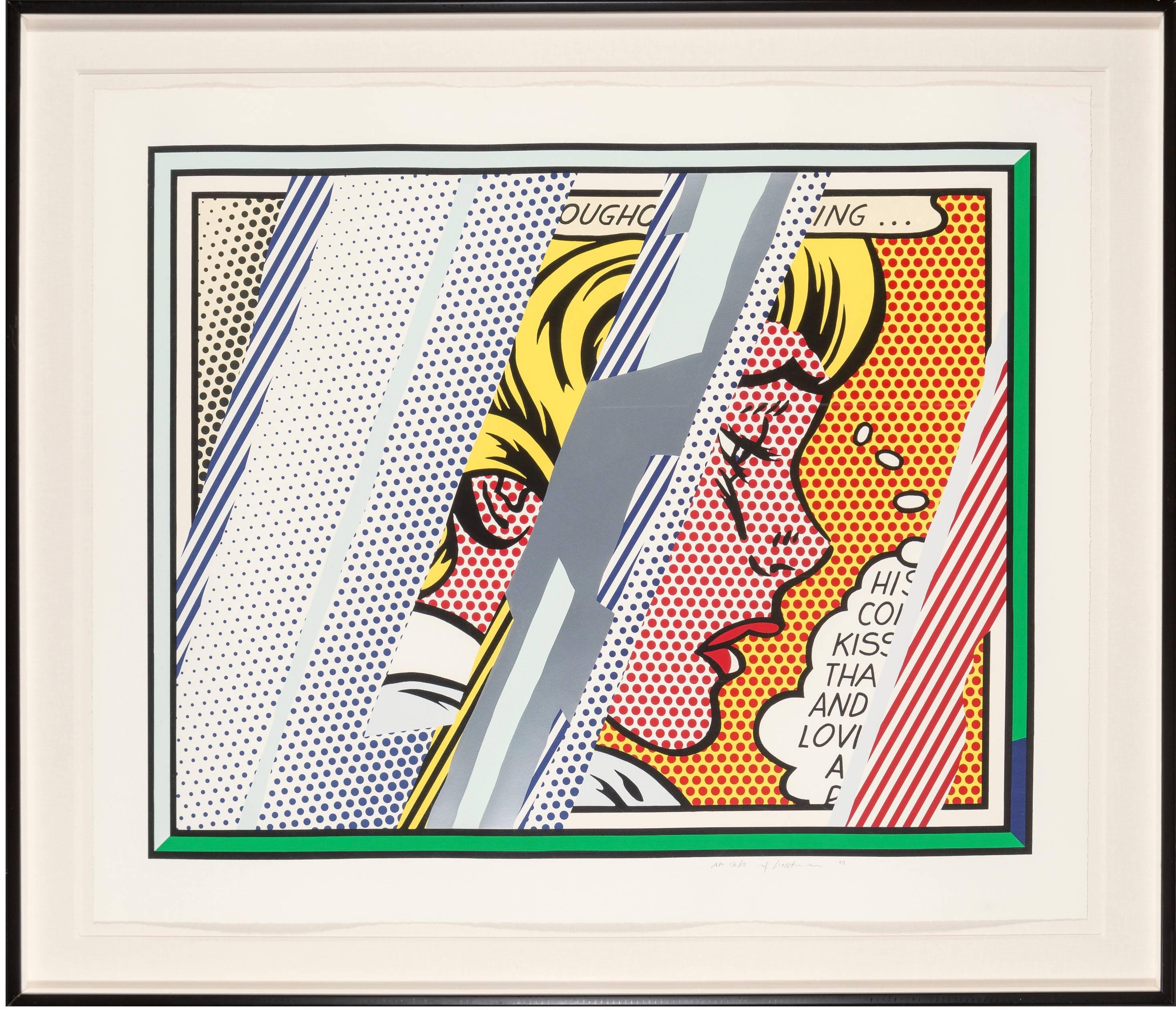Reflections on Girl - Print by Roy Lichtenstein