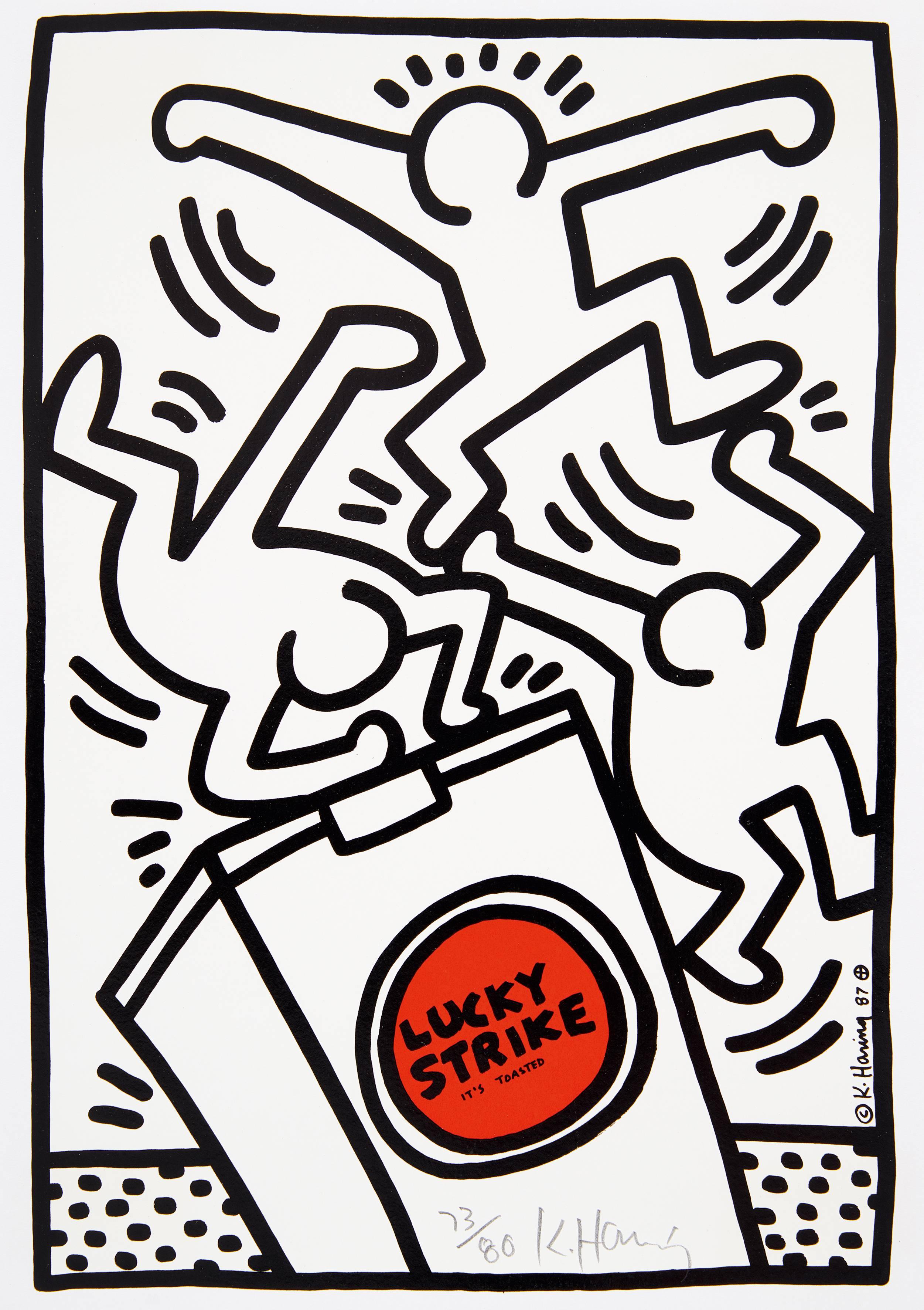Keith Haring Figurative Print - Lucky Strike (4)