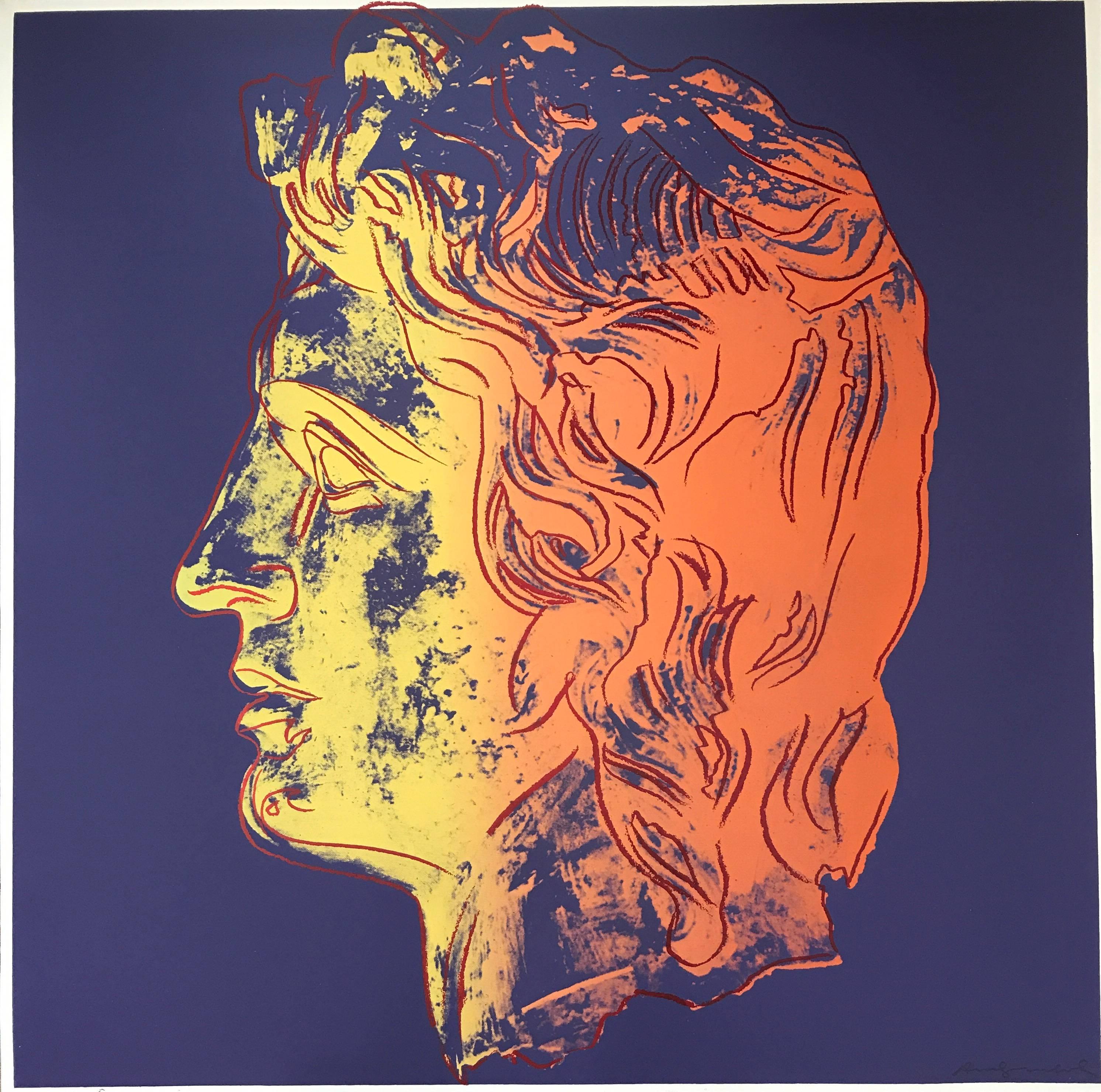 Andy Warhol Portrait Print - Alexander The Great F&S IIB.291-292