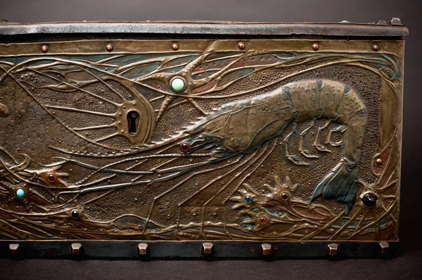 Seabed Box - Art Nouveau Art by Alfred Daguet