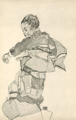 R. Layni, Zeichnungen folio, "Portrait of a Child" Collotype plate V