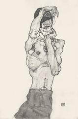 R. Layni, Zeichnungen folio, "Male Nude in Red Loincloth" Collotype plate II