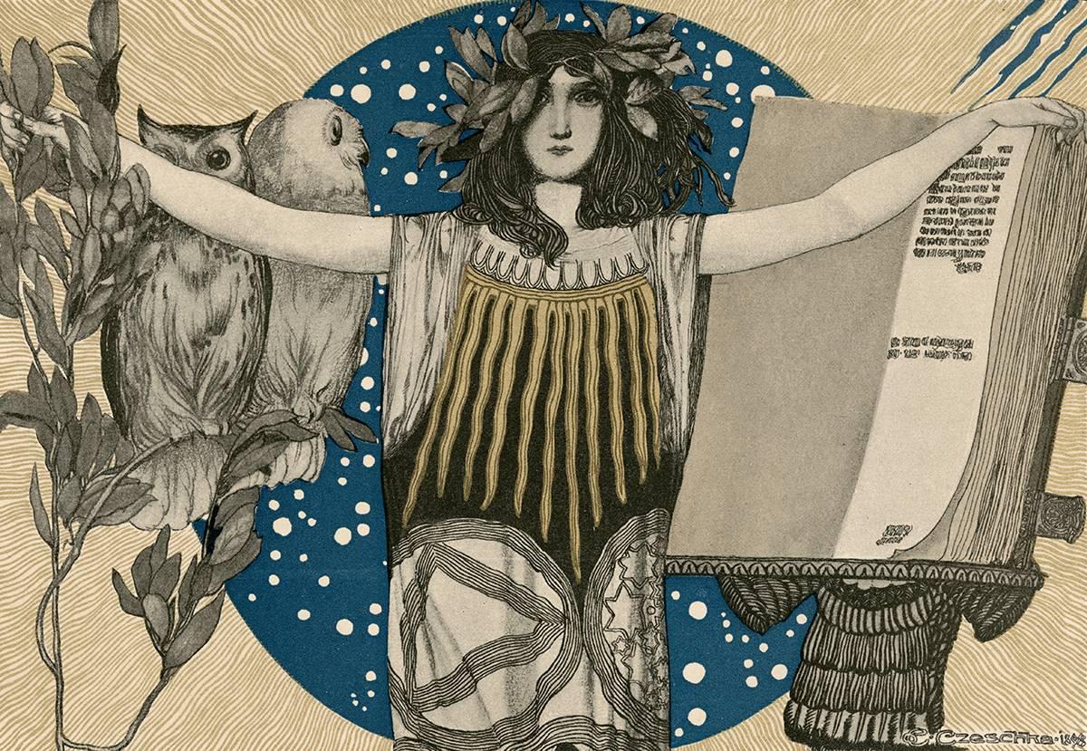 Gerlach's Allegorien Plate #93: Litografia 