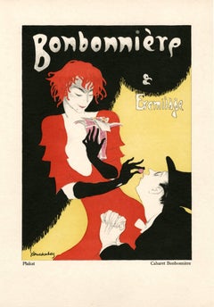 Antique Kostume, Plakate, und Dekorationen, "Cabaret Bonbonniere"