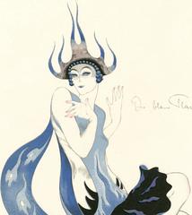 Kostume, Plakate, und Dekorationen, "The Blue Flame"