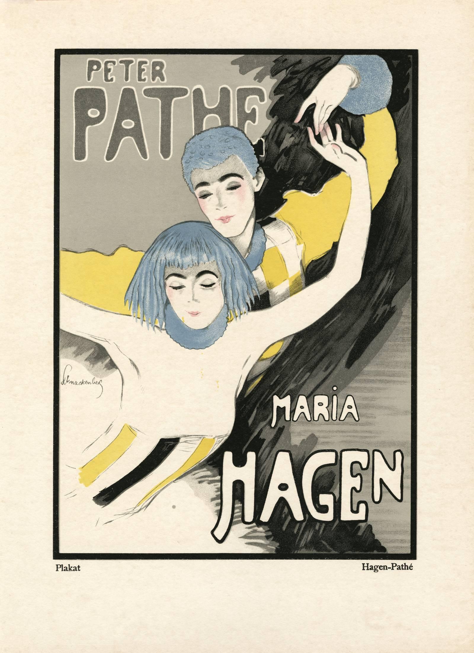 Figurative Print de Walter Schnackenberg - Kostume, Plakate, und Dekorationen, "Hagen-Pathe"