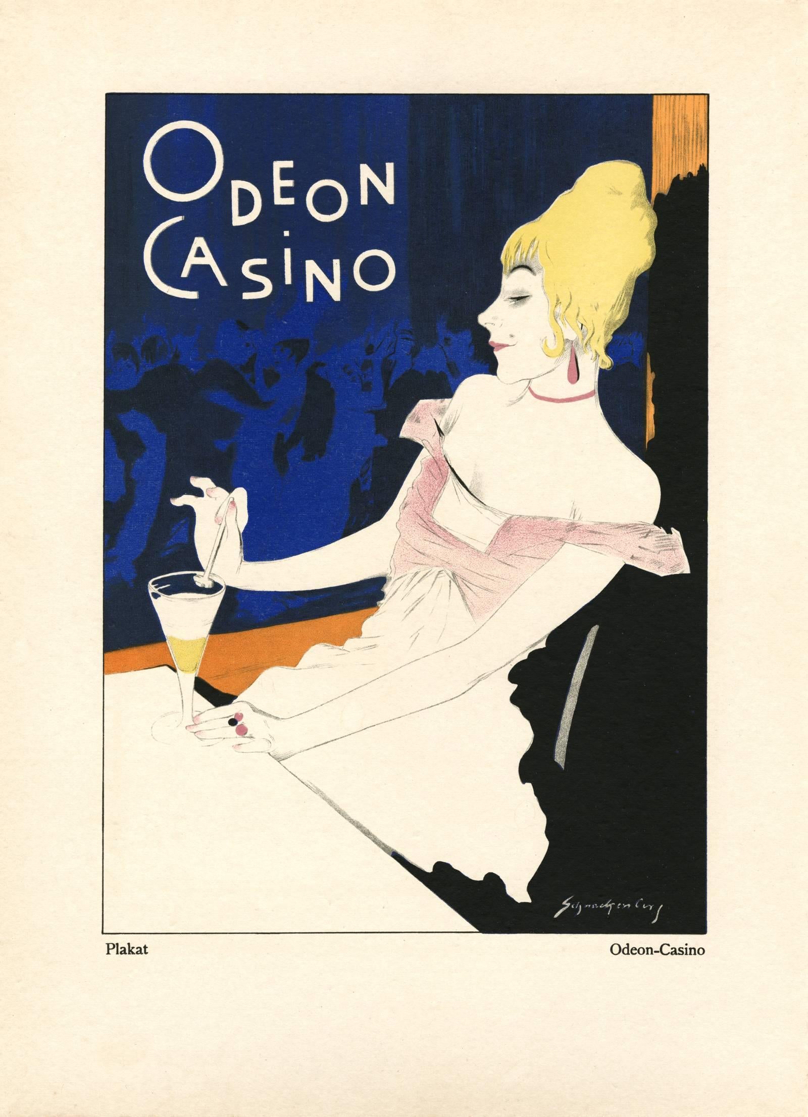 Walter Schnackenberg Figurative Print - Kostume, Plakate, und Dekorationen, "Odeon-Casino"