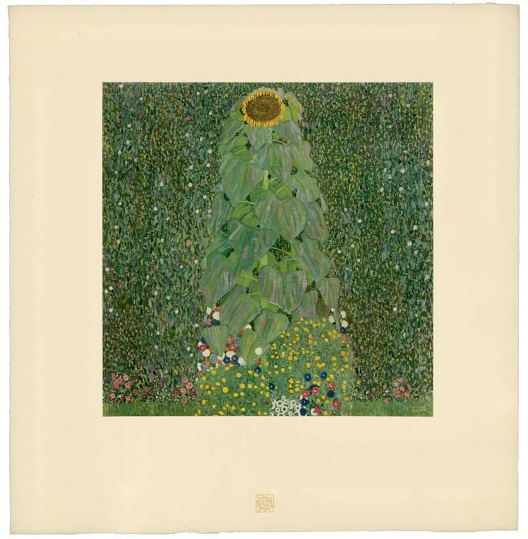 Gustav Klimt & K.K. Hof-und Staatsdruckerei Landscape Print - H.O. Miethke Das Werk folio "Sunflower" collotype print