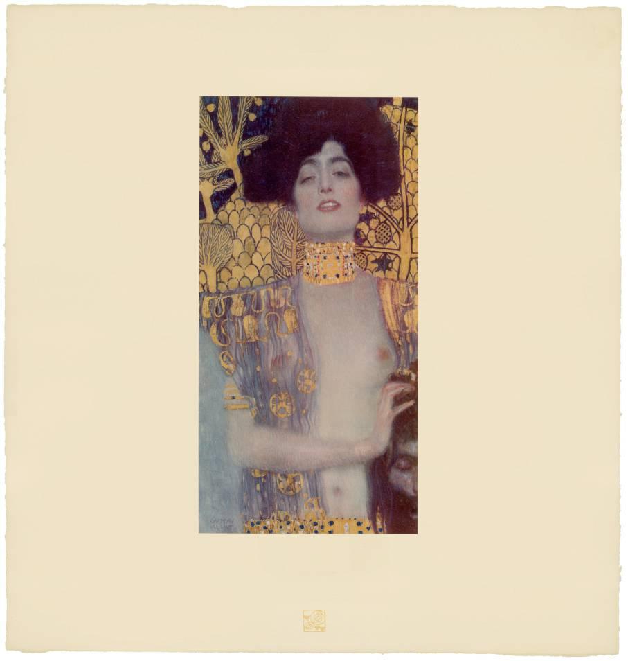 Gustav Klimt & K.K. Hof-und Staatsdruckerei Figurative Print – Das Unternehmen: H.O. Miethke Das Werk Folio „Judith I“ Collotype-Druck