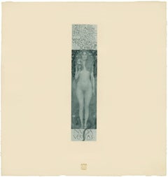 Antique H.O. Miethke Das Werk folio "Nuda Veritas" collotype print