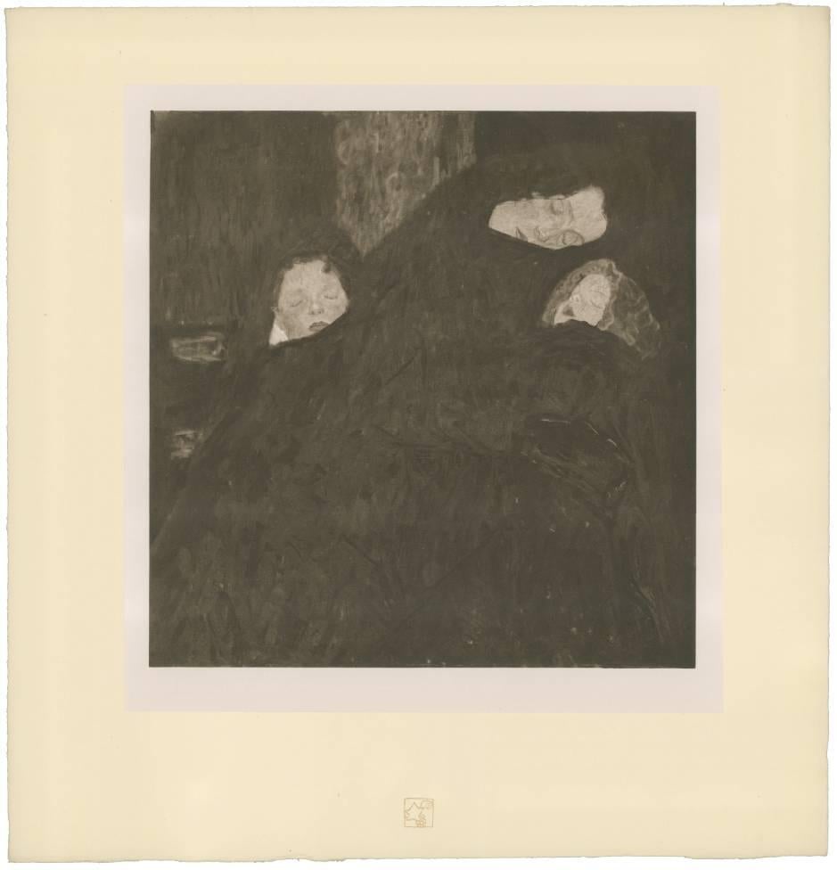 Gustav Klimt & K.K. Hof-und Staatsdruckerei Figurative Print – Das Unternehmen: H.O. Miethke Das Werk Folio „Die Familie“ Collotype-Druck