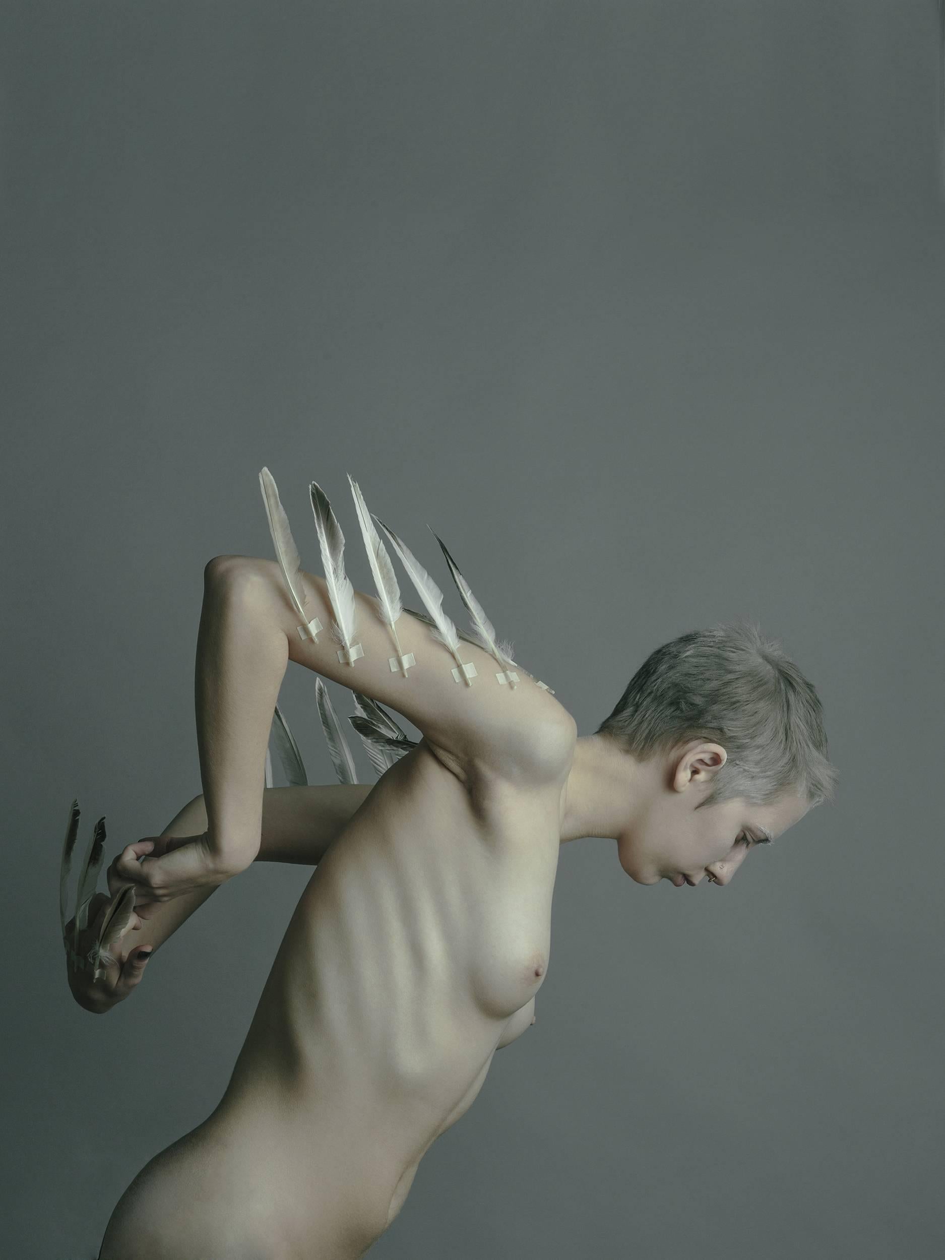 Figurative Photograph de Sarah Pezdek - "Aerofobia" 18x24 Impresión Archival Inkjet c/mat. Edición limitada de 8 ejemplares.