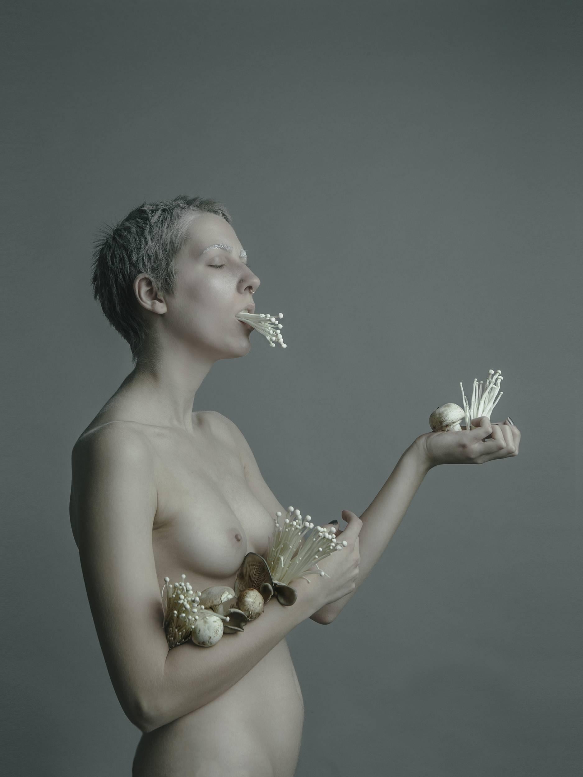 Sarah Pezdek Figurative Photograph - "Mycophobia" 18x24 Archival Inkjet Print w/Mat. Limited edition of 8.