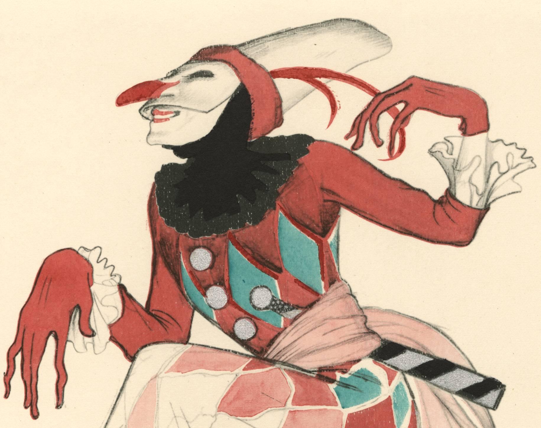 Ballet und Pantomime, planche n°10. - Print de Walter Schnackenberg