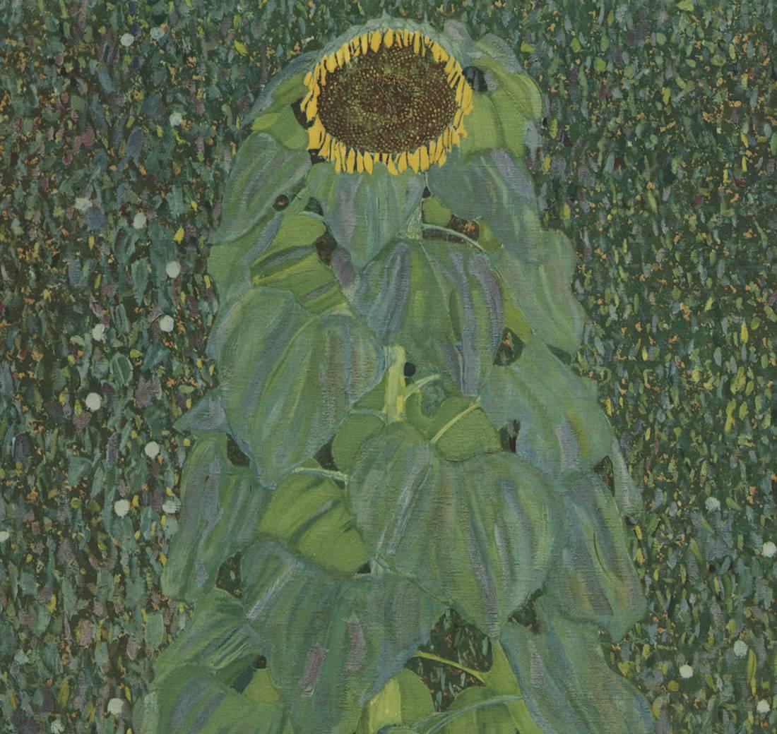 H.O. Miethke Das Werk Folio „Sonnenblume“ Kojotypie-Druck – Print von Gustav Klimt & K.K. Hof-und Staatsdruckerei